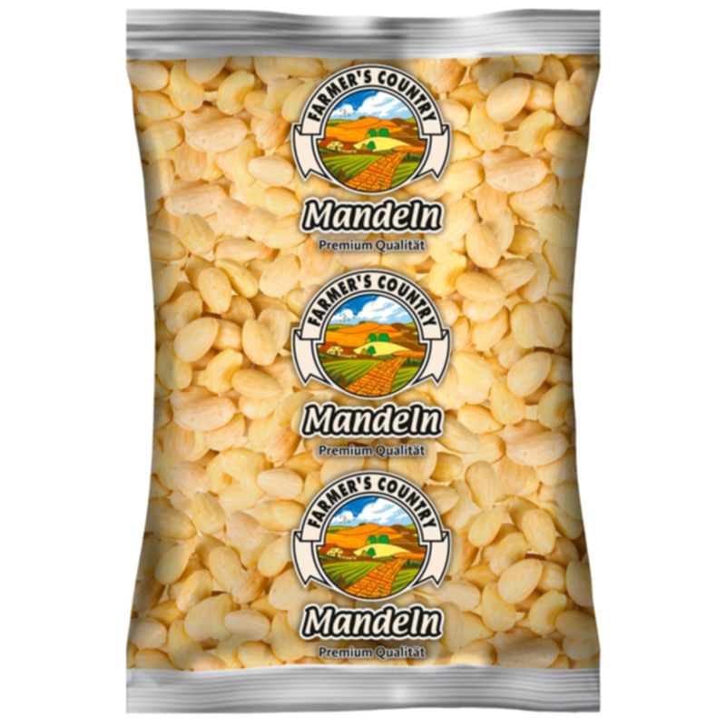 Farmers Country Mandeln blanchiert 150 g geschälte Mandeln für Backen und Snacken